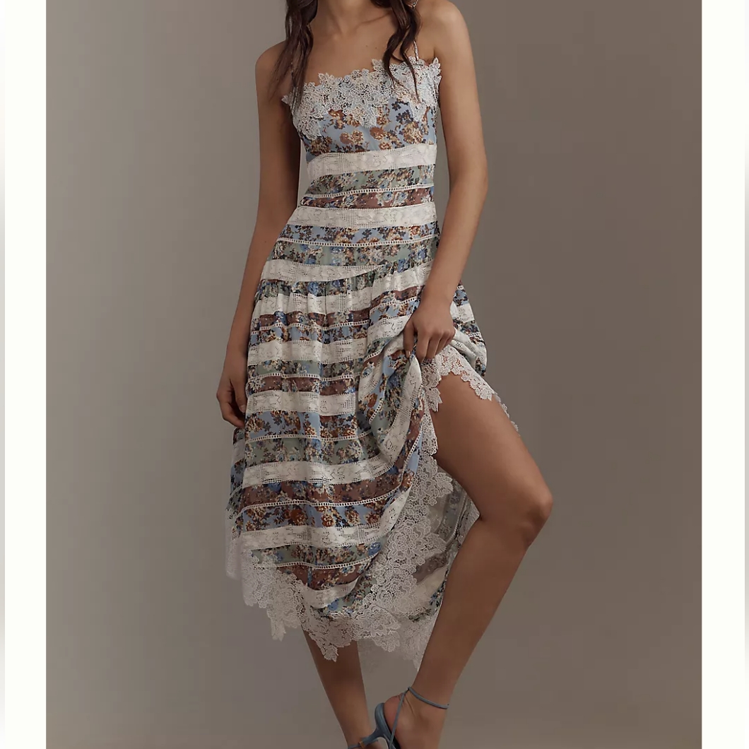 Nwt Maeve Lace Asymmetrical Hem Dress Size 0